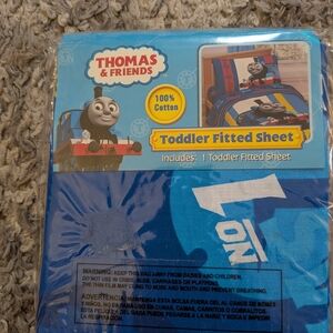 Vintage And New Thomas & Friends Blue and Red Toddler Fitted Sheet 1990